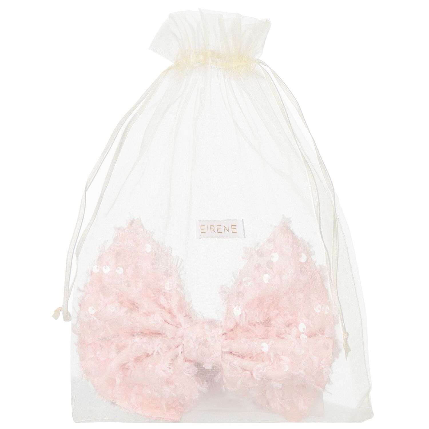 Girls Pink Sequin Bow Hair Clip, 1, hi-res image number null