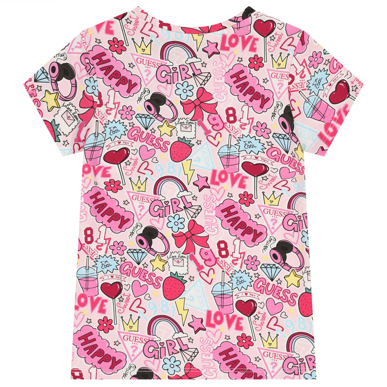 Girls Pink Logo T-Shirt, 1, hi-res