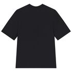 Girls Black Rose Logo T-Shirt, 1, hi-res