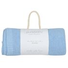 Baby Boys Blue Knitted Blanket, 1, hi-res