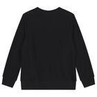 Boys Black Logo Knitted Sweater, 1, hi-res