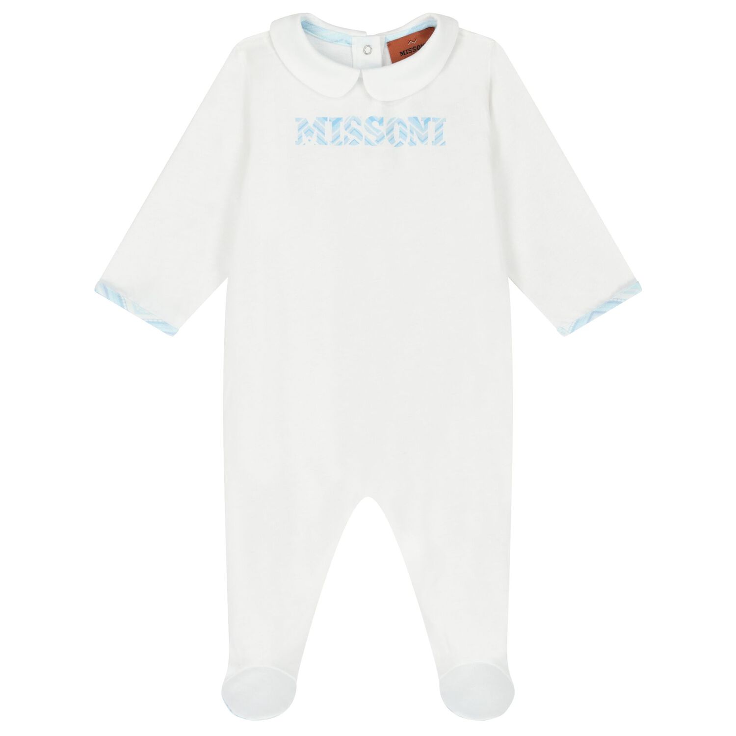 Baby Boys White & Blue Logo Babygrow Gift Set, 1, hi-res image number null