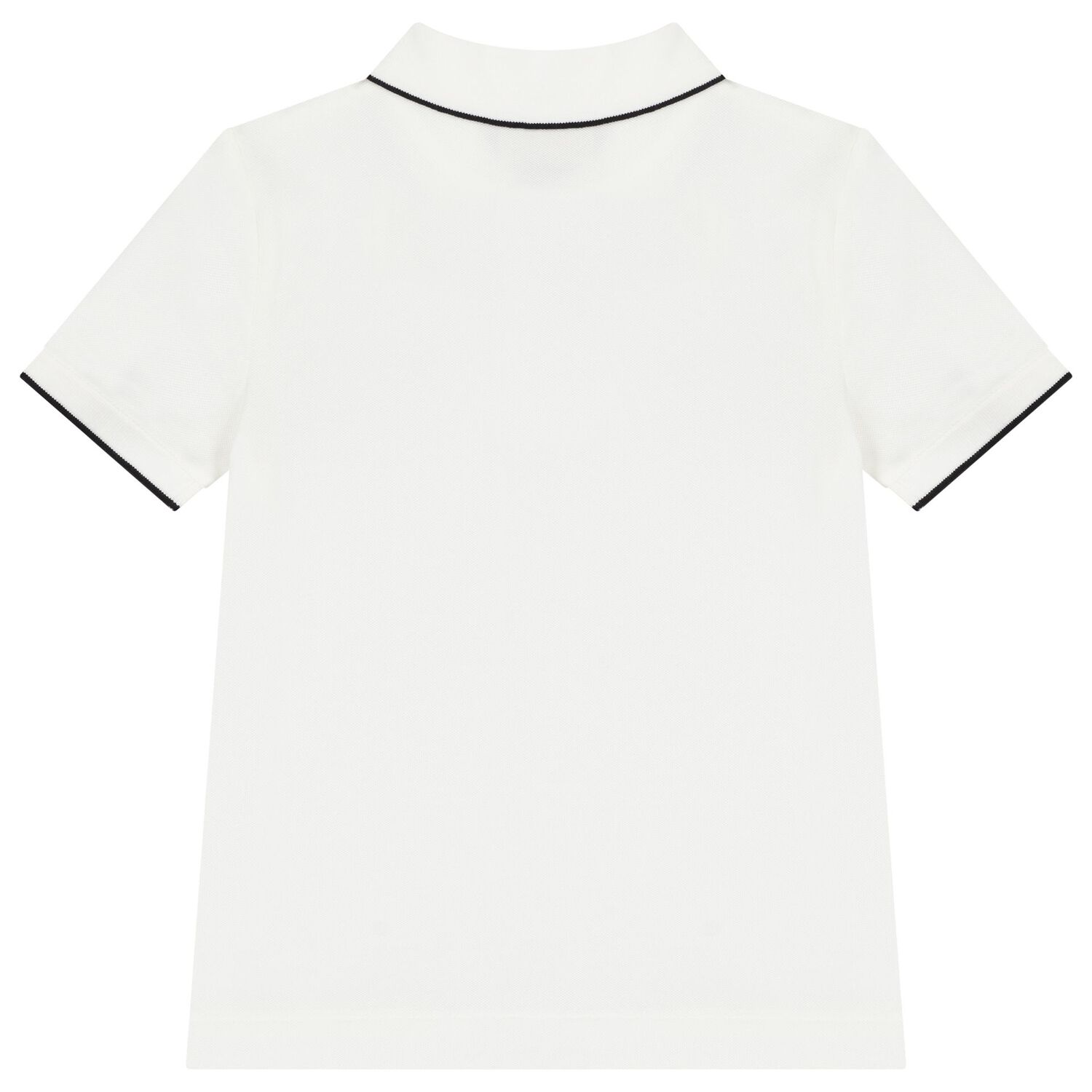 Boys White Logo Polo Shirt , 2, hi-res