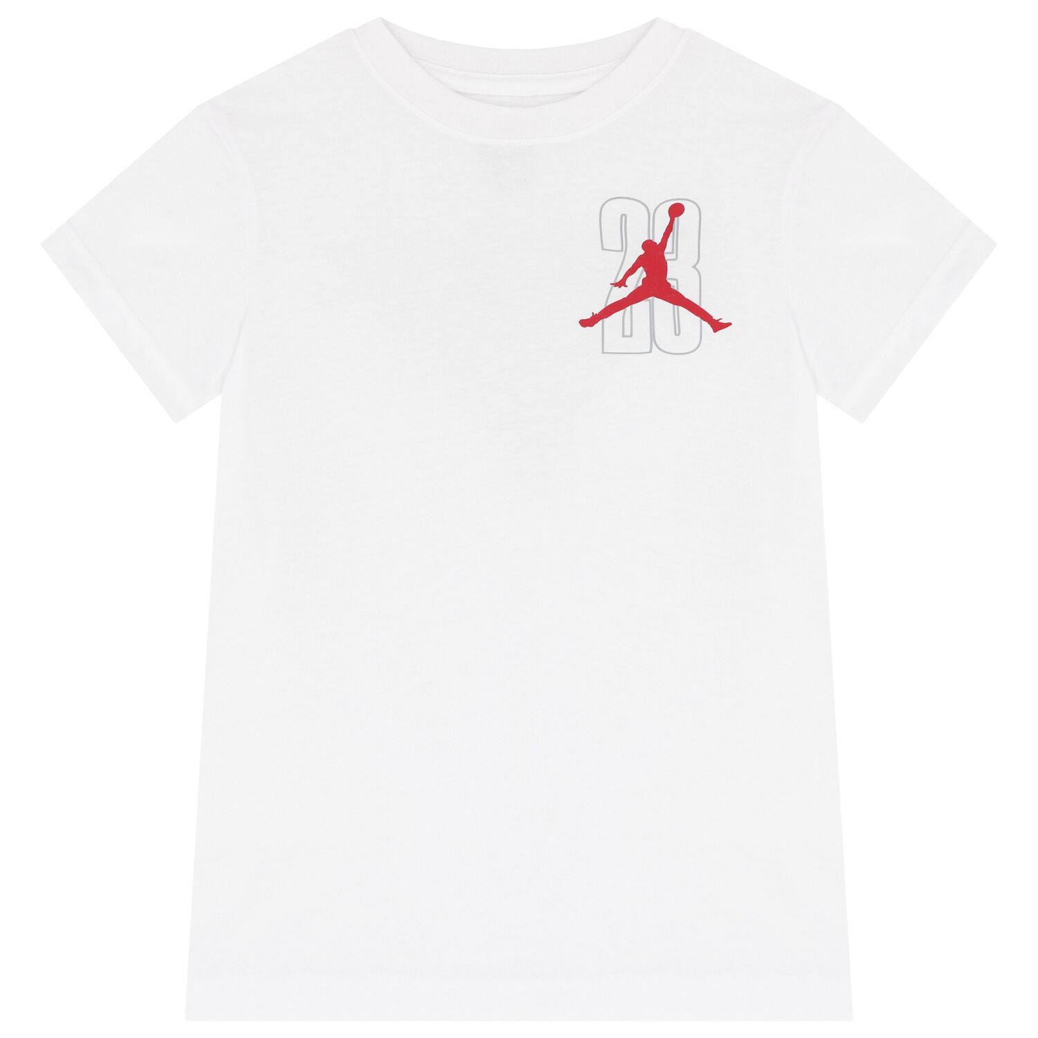 Boys White Jordan Logo T-Shirt, 1, hi-res