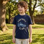 Boys Navy Blue Football T-Shirt, 1, hi-res