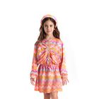 Girls Pink & Orange Zig Zag Headband, 1, hi-res