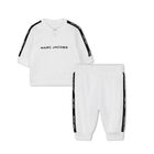 Younger Boys White Logo Tracksuit, 1, hi-res