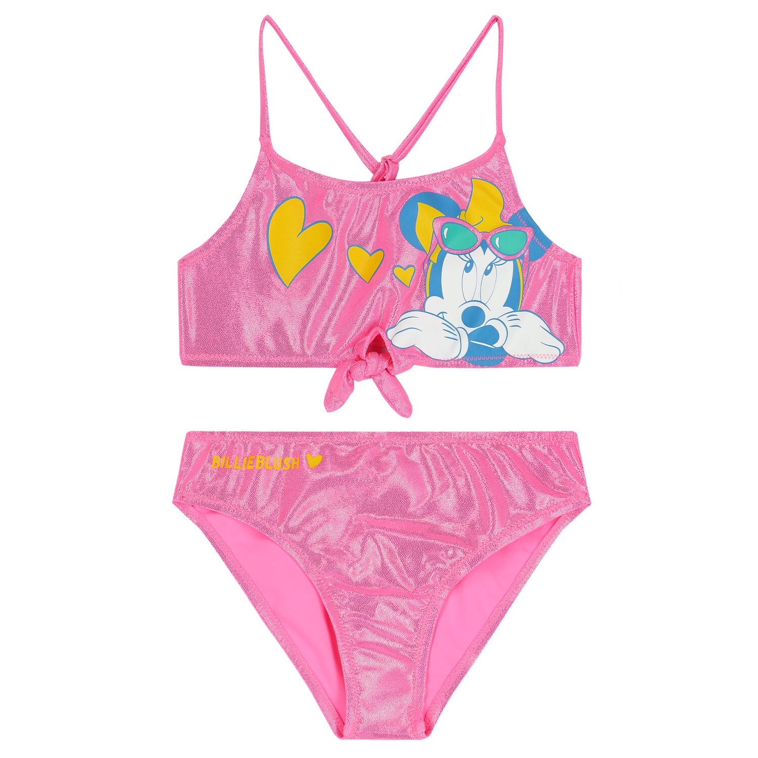 Girls Pink Minnie Mouse Bikini, 1, hi-res