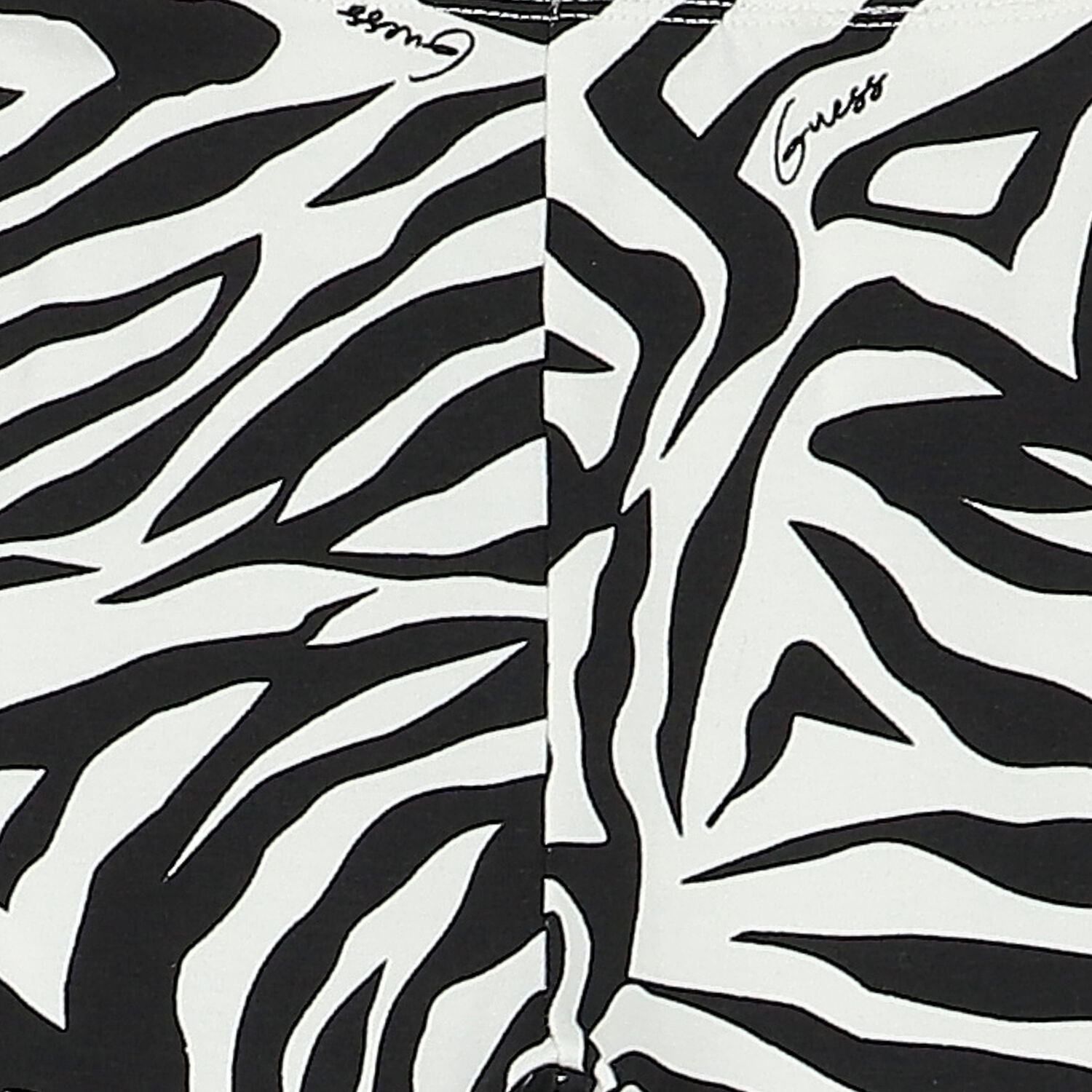 Girls White & Black Logo Leggings, 3, hi-res