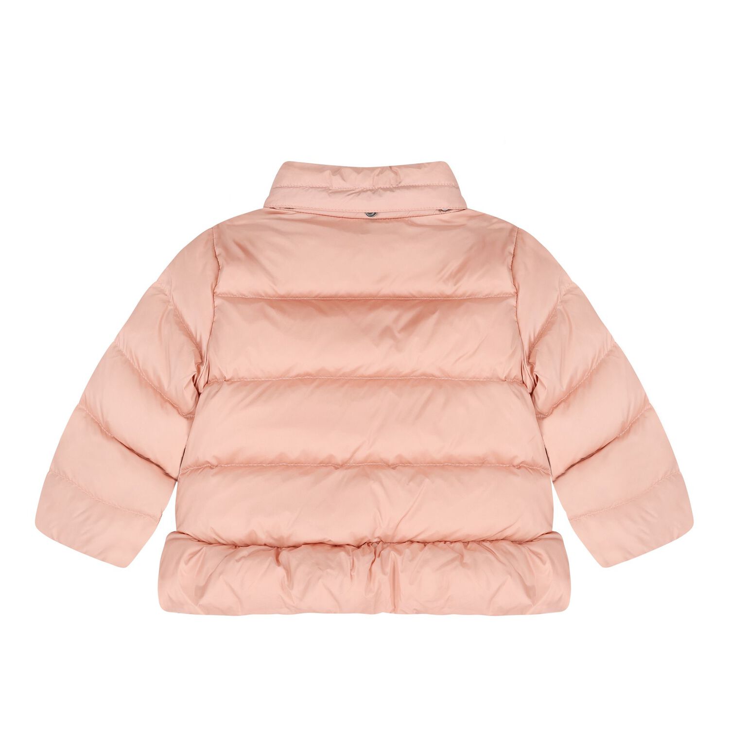 Baby Girls Pink Logo Puffer Jacket, 1, hi-res