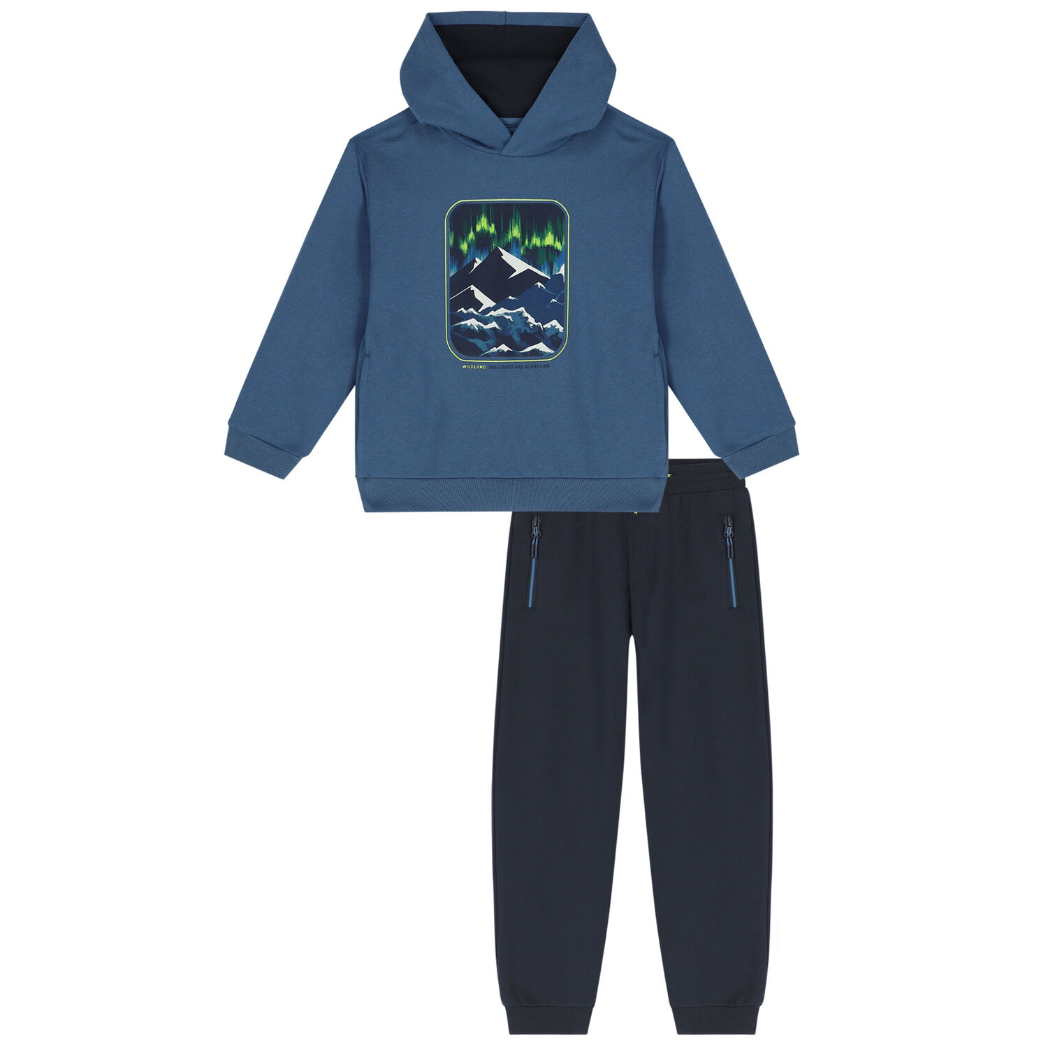 Boys Blue Mountain Tracksuit, 1, hi-res