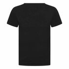 Boys Black Logo Top, 1, hi-res