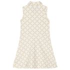 Girls Ivory Logo Polo Dress, 1, hi-res