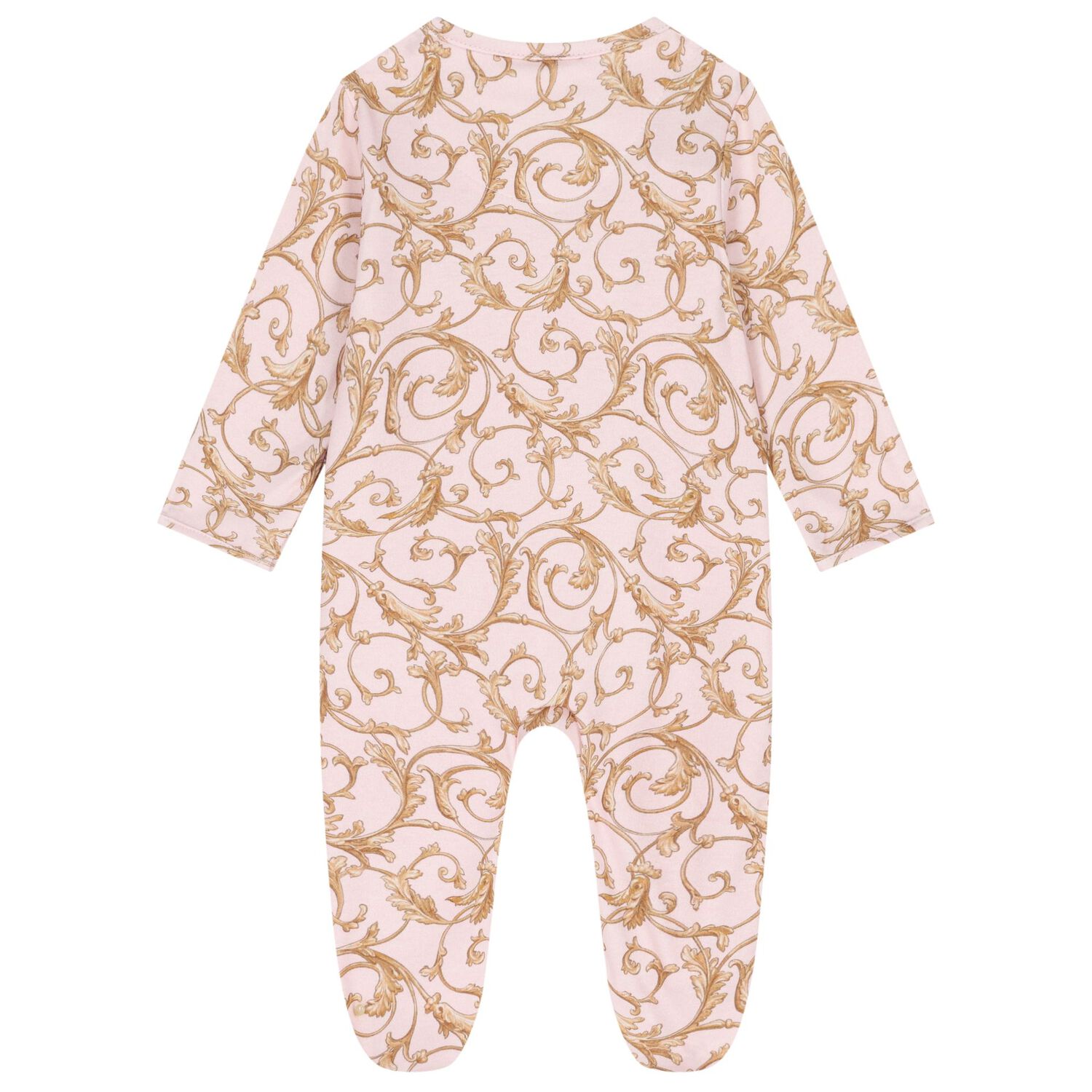 Baby Girls Pink & Gold Babygrow Gift Set (3 Piece), 2, hi-res