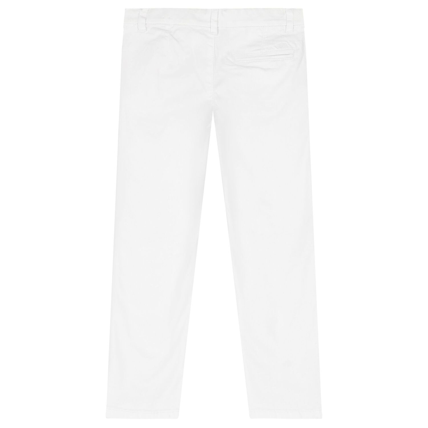 Boys White Chino Trousers, 1, hi-res image number null