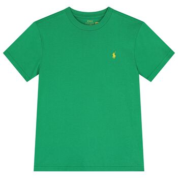 Boys Green Logo T-Shirt