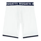 Boys White Logo Shorts, 2, hi-res
