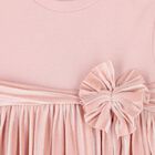 Baby Girls Pink Pleated Bodysuit Dress, 3, hi-res
