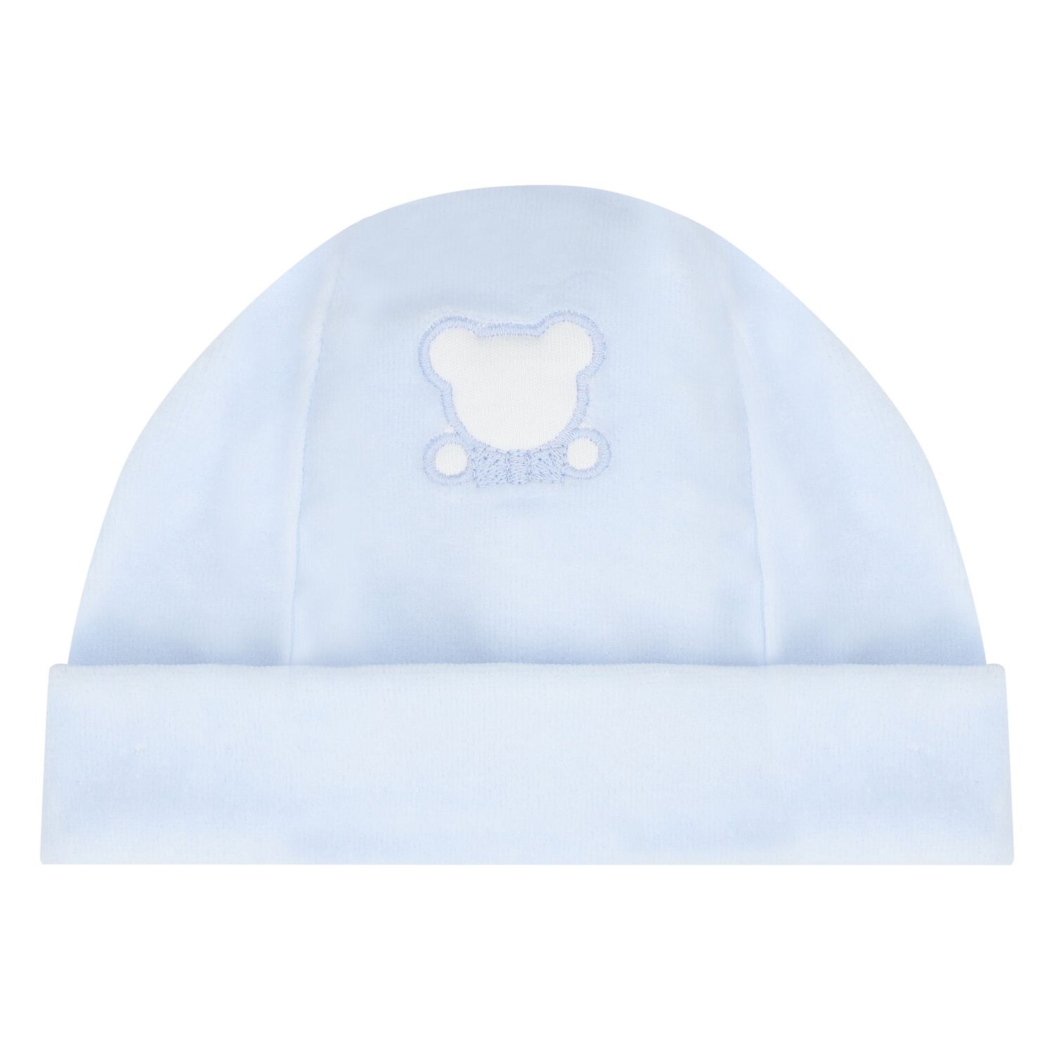 Baby Boys Blue Teddy Bear Hat, 1, hi-res image number null