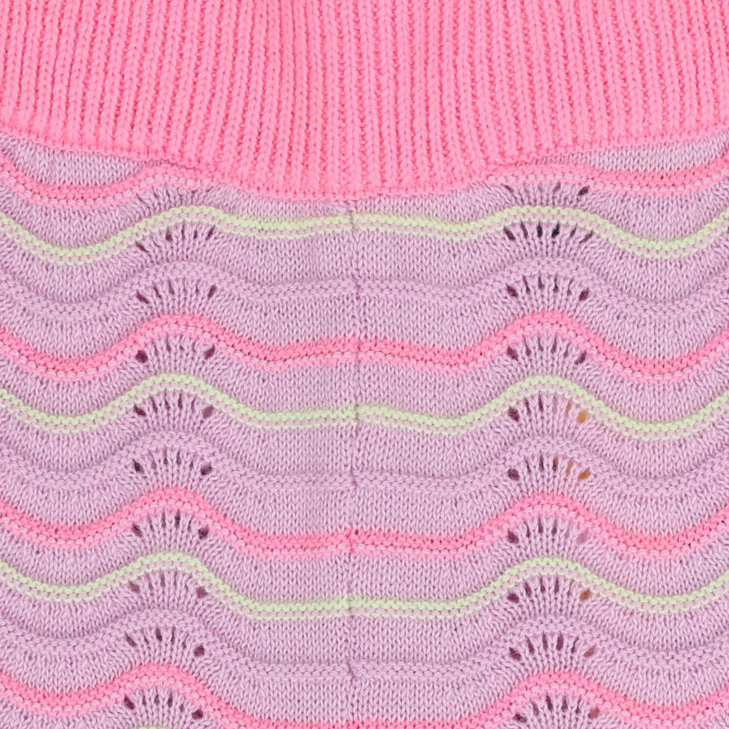 Girls Pink & Purple Crochet Knit Shorts, 1, hi-res