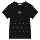 Boys Black Logo T-Shirt, 1, hi-res