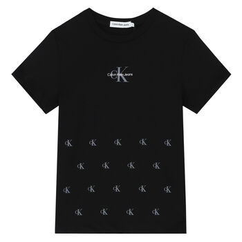 Boys Black Logo T-Shirt