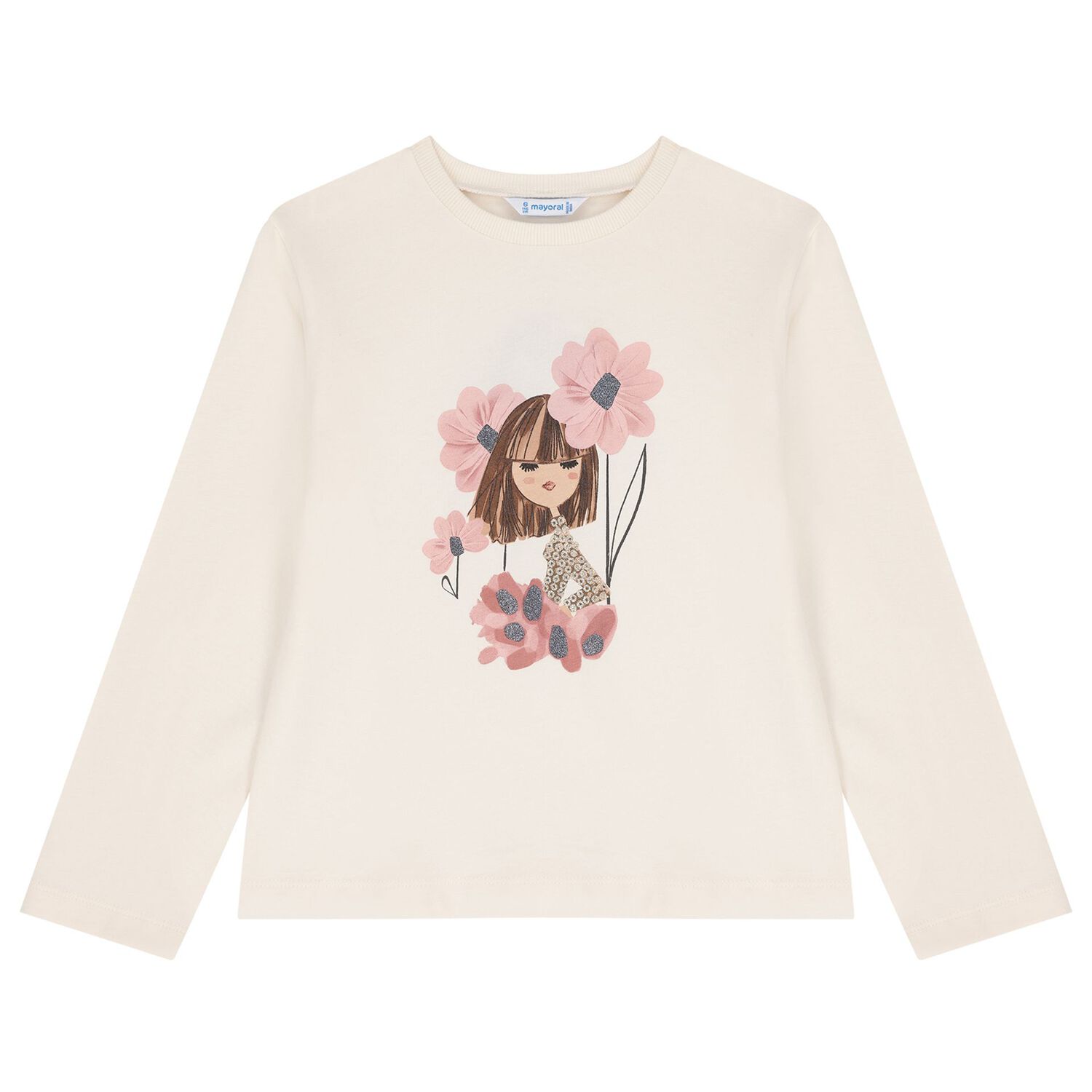 Girls Ivory, Pink & Grey Leggings Set, 3, hi-res