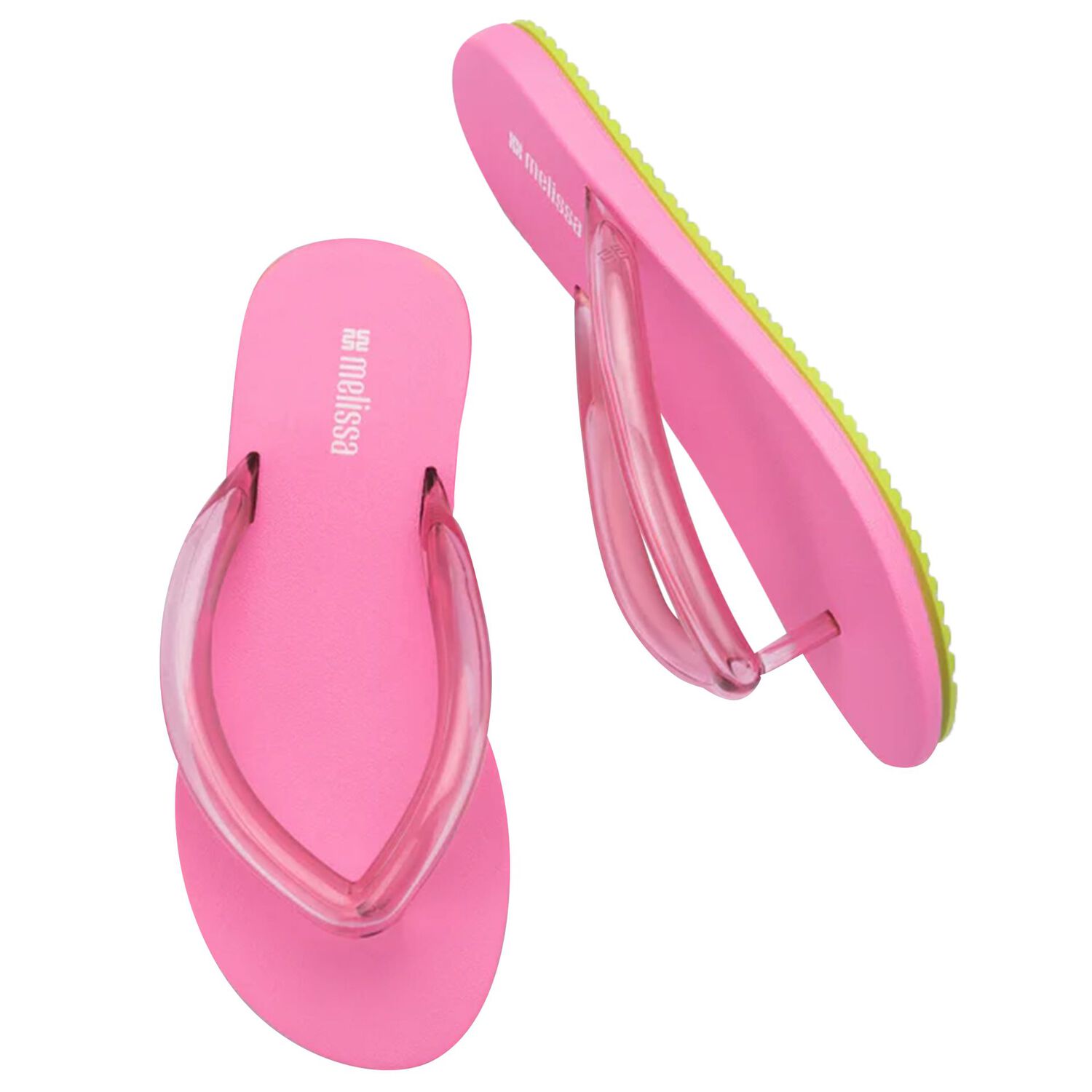 Girls Pink Logo Flip Flops, 1, hi-res