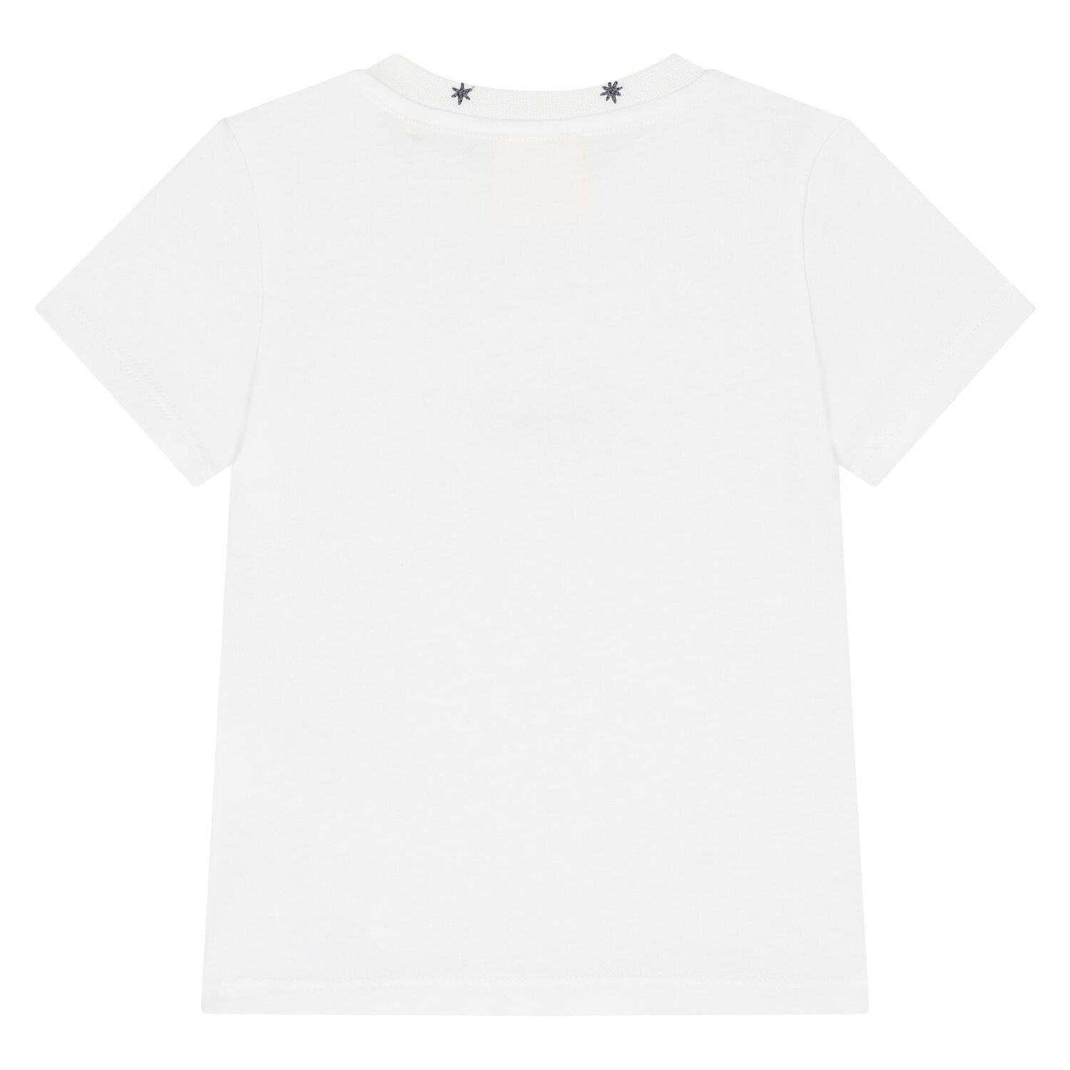Younger Boys White Logo T-Shirt, 1, hi-res