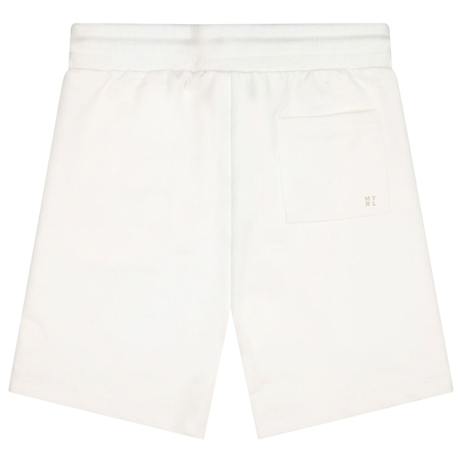 Boys White Logo Shorts, 5, hi-res