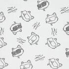 Black & White Ikonik Karl Logo Baby Blanket, 1, hi-res