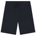 Boys Blue Logo Tie-Dye Shorts Set, 1, hi-res