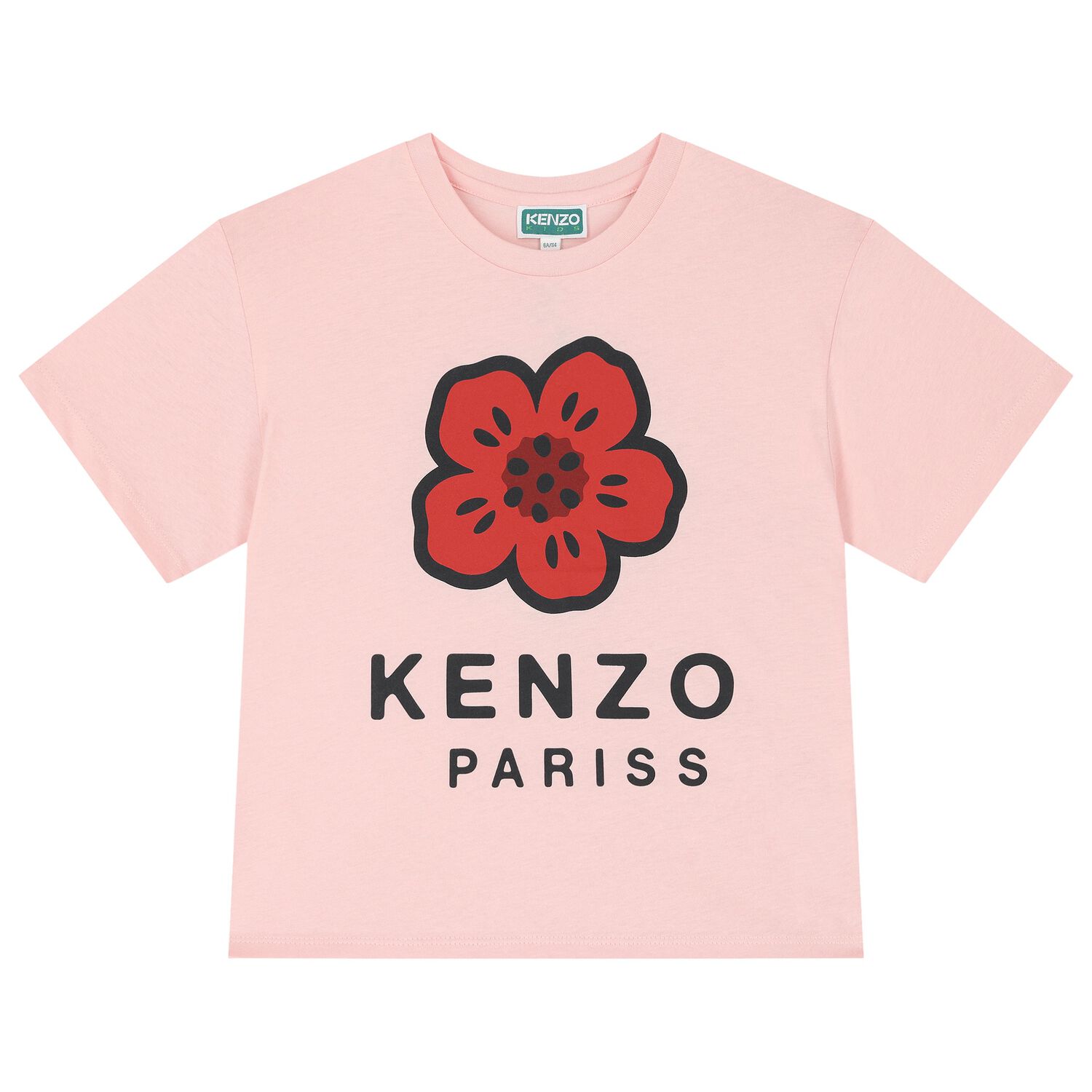 Girls Pink Boke Flower T-Shirt, 1, hi-res