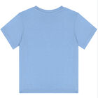 Younger Boys White Logo Polo Shirt, 1, hi-res