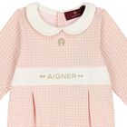 Baby Girls Pink Logo Babygrow Gift Set, 1, hi-res