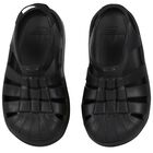 Black Logo Superstar Sandals, 1, hi-res