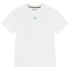 Boys White Logo T-Shirt, 1, hi-res