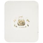 Baby Girls Ivory Logo Blanket, 1, hi-res