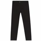 Girls Pink & Black Leggings Set, 1, hi-res