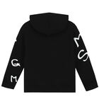 Boys Black Logo Zip Up Top, 1, hi-res