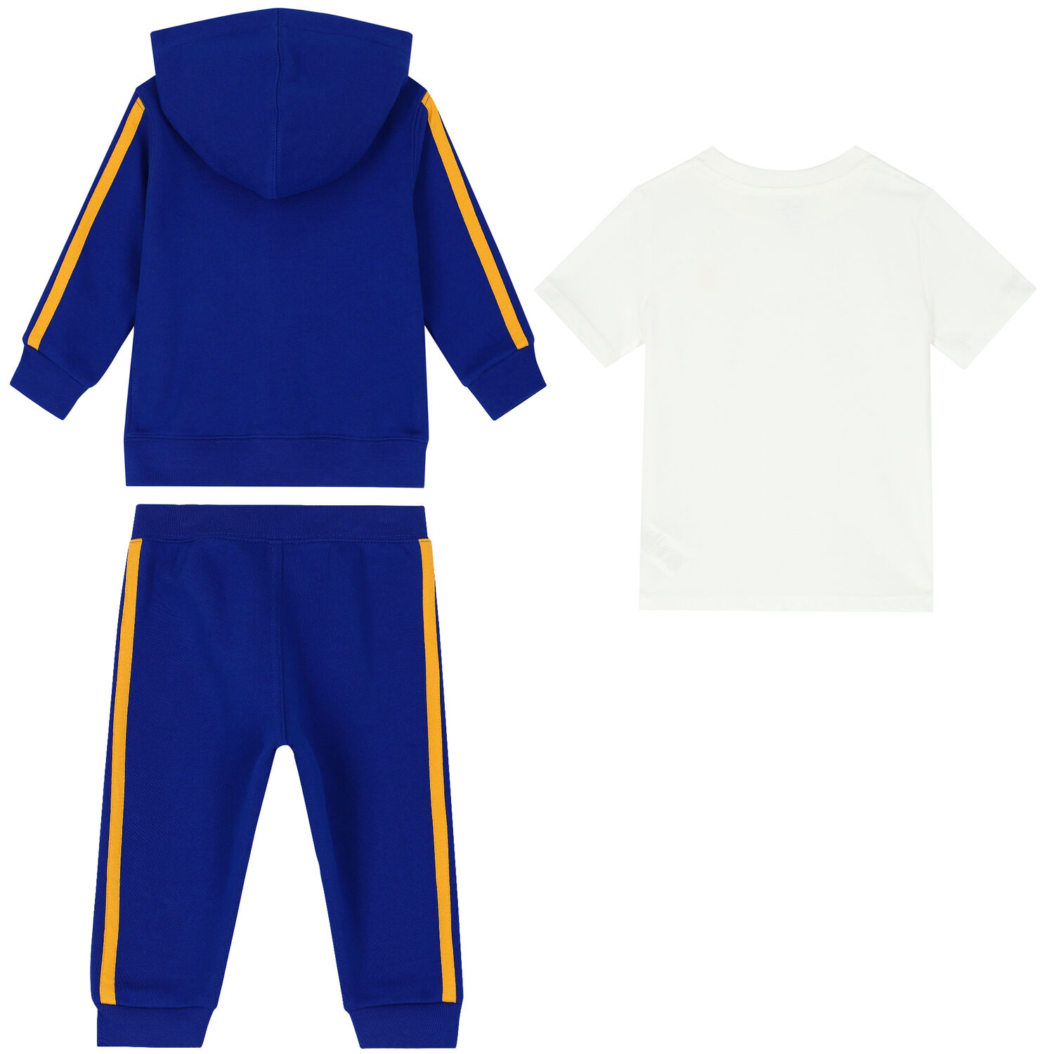 Baby Boys Blue & White Logo 3 Piece Tracksuit, 1, hi-res