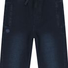 Boys Denim Blue Joggers, 1, hi-res