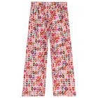 Girls Multi-Coloured Logo Trousers, 1, hi-res