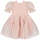 Girls Pleated Pink Dress, 1, hi-res