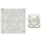 Ivory & Blue Tapestry Baby Swaddle & Bib Gift Set, 1, hi-res
