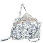 Ivory & Navy Blue Toile De Jouy Baby Changing Bag, 1, hi-res