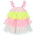 Younger Girls Multi-Coloured Ruffled Dress Set, 1, hi-res
