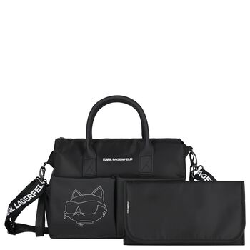 Black Ikonik Baby Changing Bag