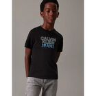 Boys Black Logo T-Shirt, 1, hi-res