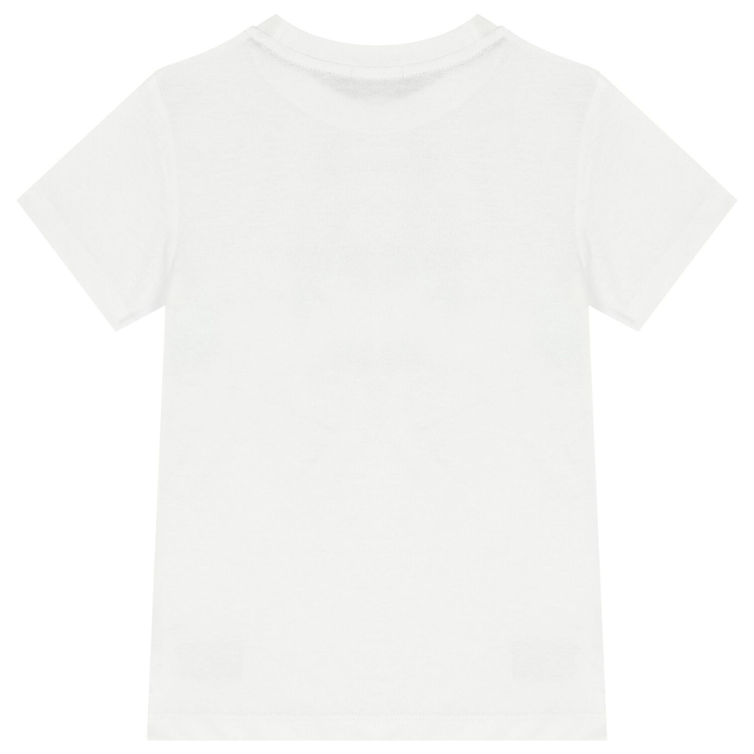 Boys White & Gold Logo T-Shirt, 1, hi-res